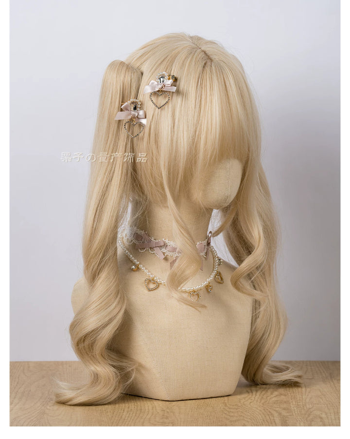 Jirai Kei Mini Hair Clips, Bow and Pompom Styles 44464:816487
