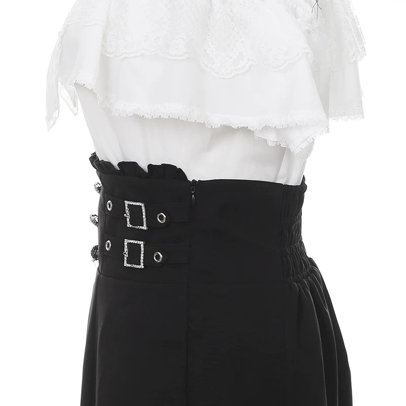 Seiso Kei Mermaid Skirt Set, Open Shoulder Blouse 45577:856010