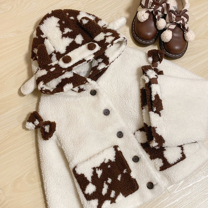 Kawaii Beige Coffee Coat Shirt Vest Shorts (L M S XL XS / Coat) 22766:353702 (L M S XL XS / Coat) 22766:353702