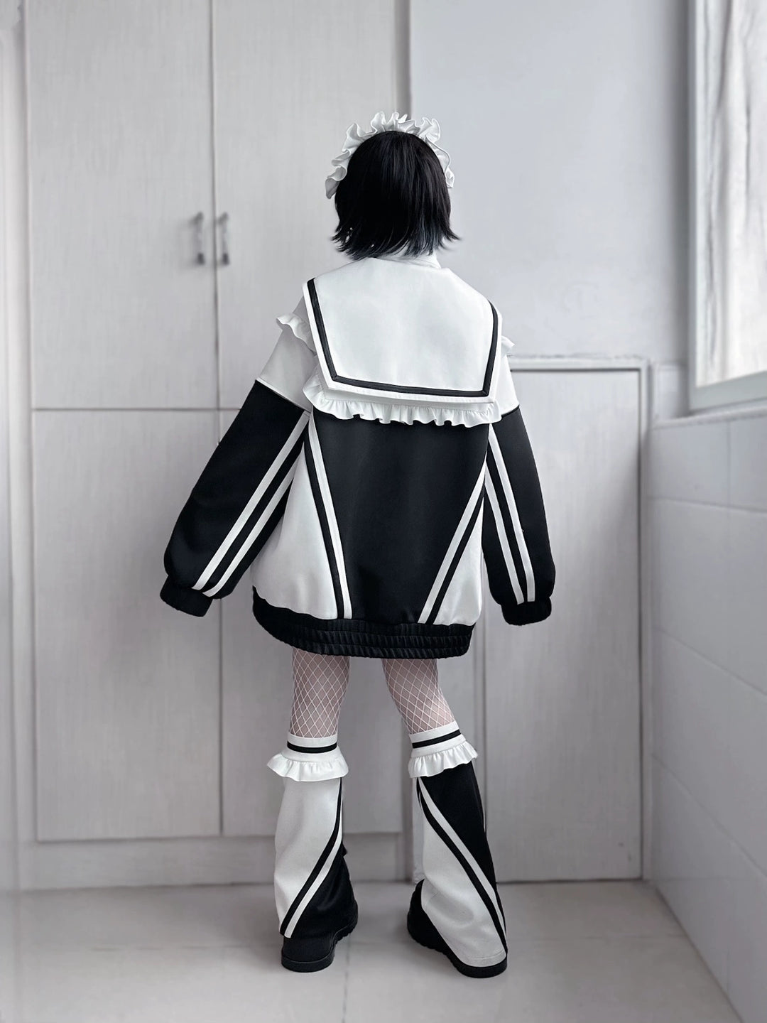 トップス HEIHEI Sailor collar design sweat Tenshi Kaiwai Set トップス HEIHEI Sailor collar design sweat Tenshi Kaiwai Set