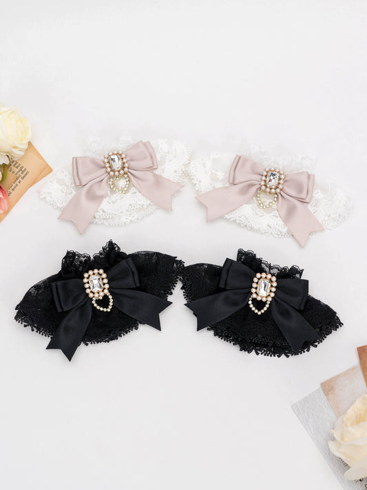 Jirai Kei 3-Layer Lace Bow Lolita J-Fashion Bracelet 21566:311260