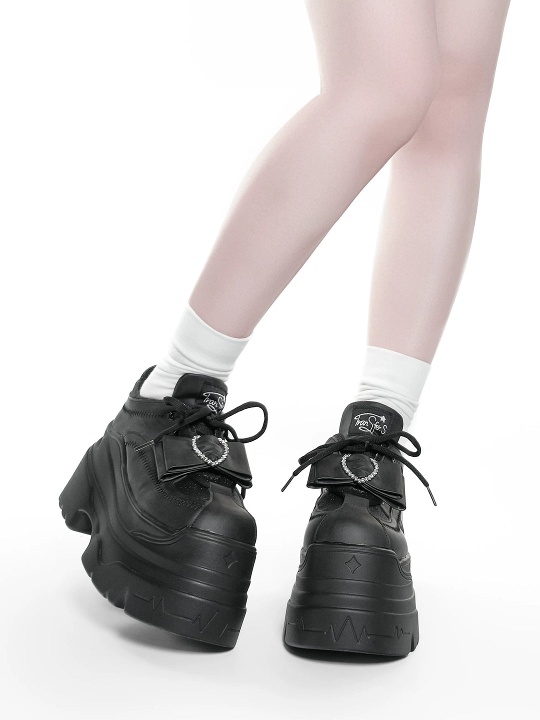 Jirai Kei Platform Shoes, Glitter Upper 45422:847863
