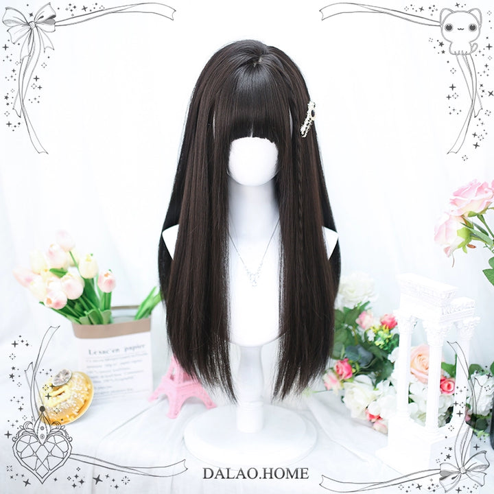 Lolita Wig Long Straight Wig Multicolor 35934:507588 35934:507588