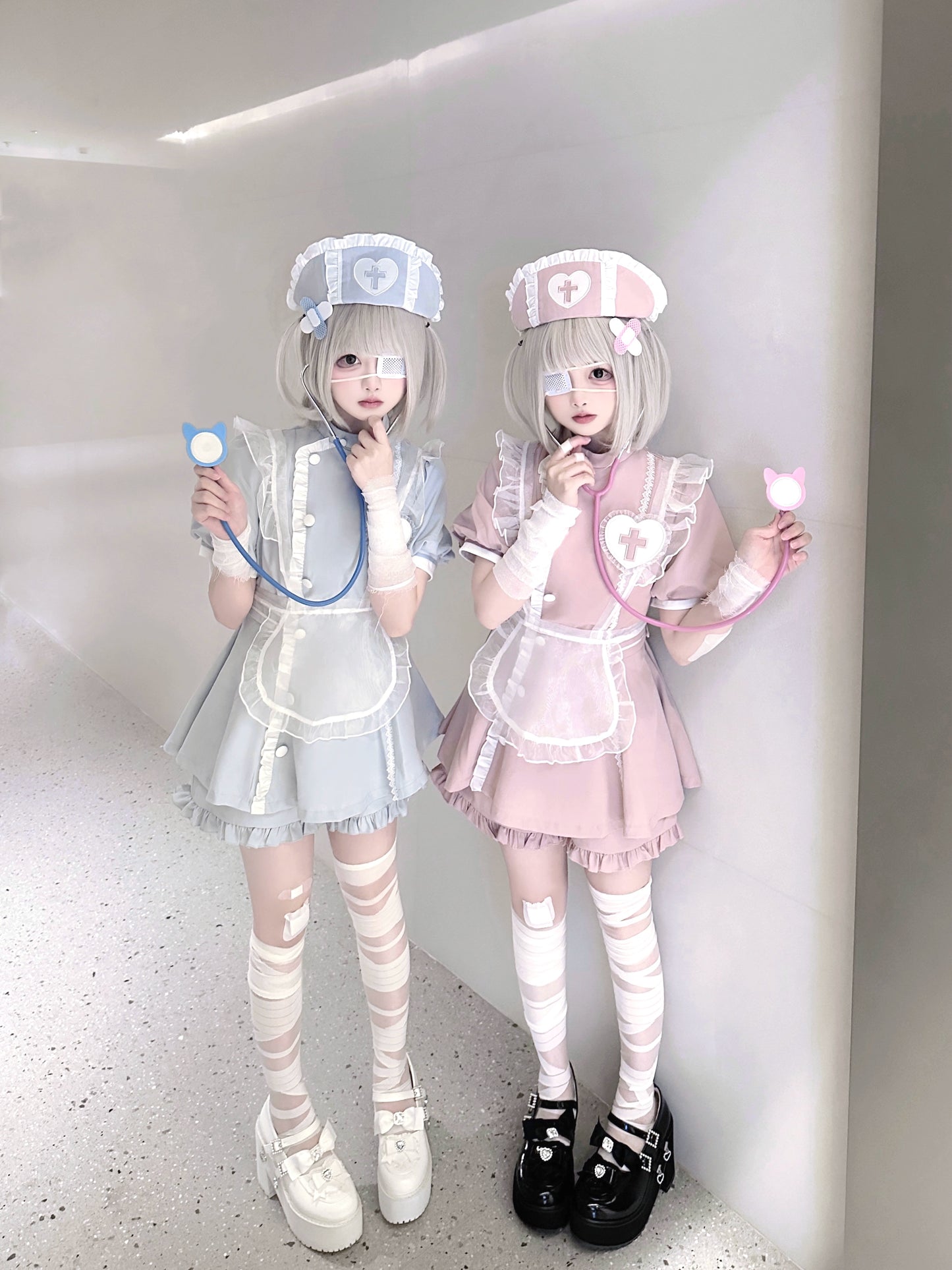 Tenshi Kaiwai Dress Set Nurse Medical Series Outfit Sets 37460:560012