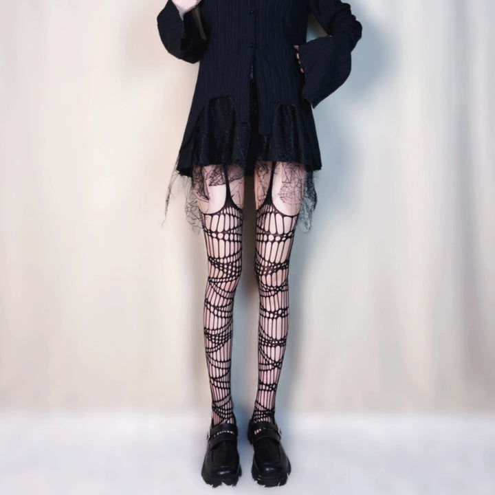 Y2K Socks Black Tights Fishnet Stockings 39488:635102