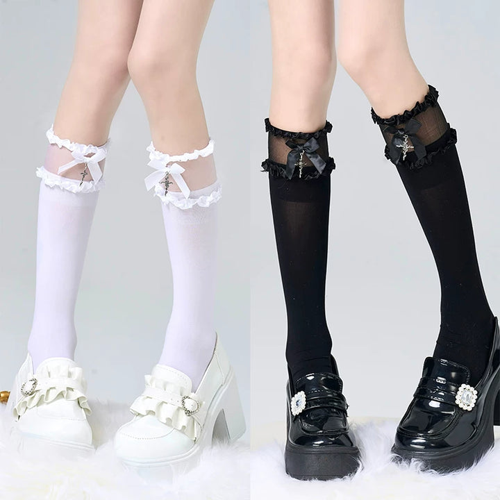 Subculture Short and Calf-Length Socks, Cross Pendant 45202:841204