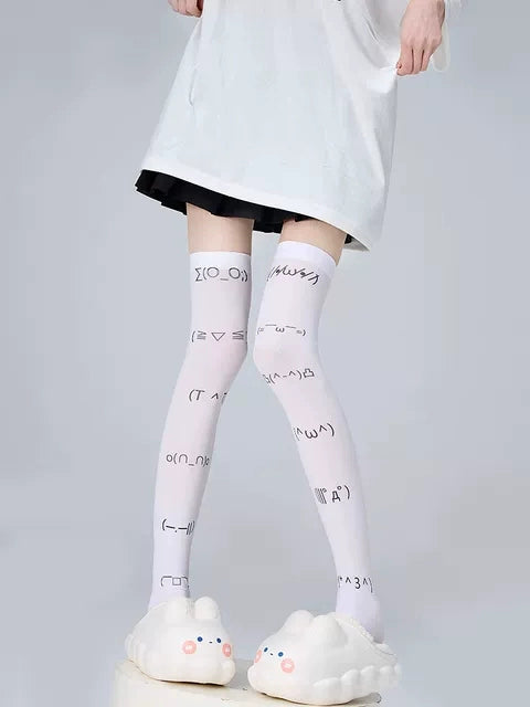 Jirai Kei Socks Over-the-Knee Socks Velvet High Tube Socks 36524:535704