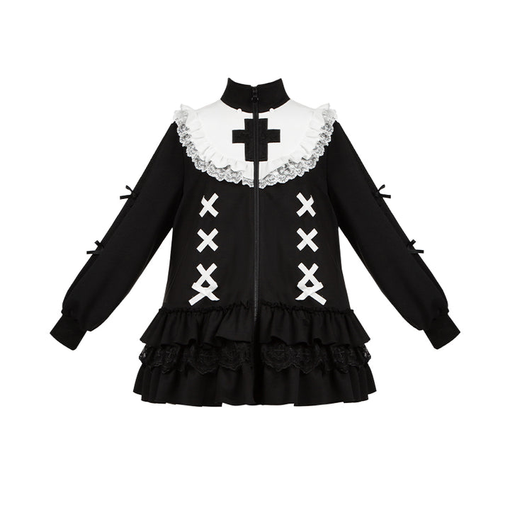 Jirai Kei Hoodie Jacket with Detachable Animal Ears & Doll Bag (L S) 42491:741969