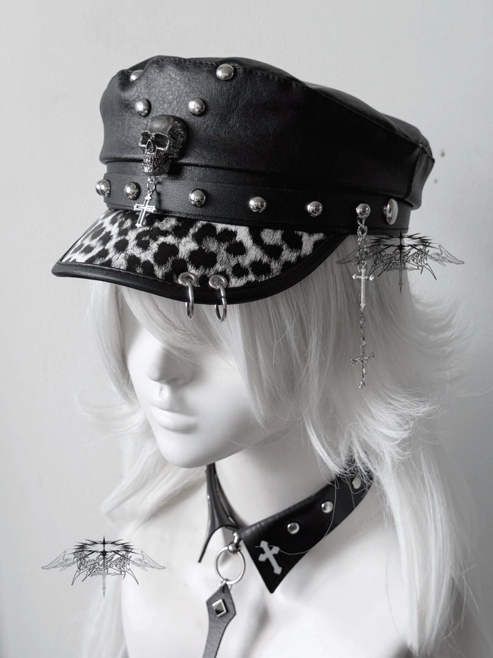 Punk Rivet Cap, Metal Cross & Skull Accents 43885:788937