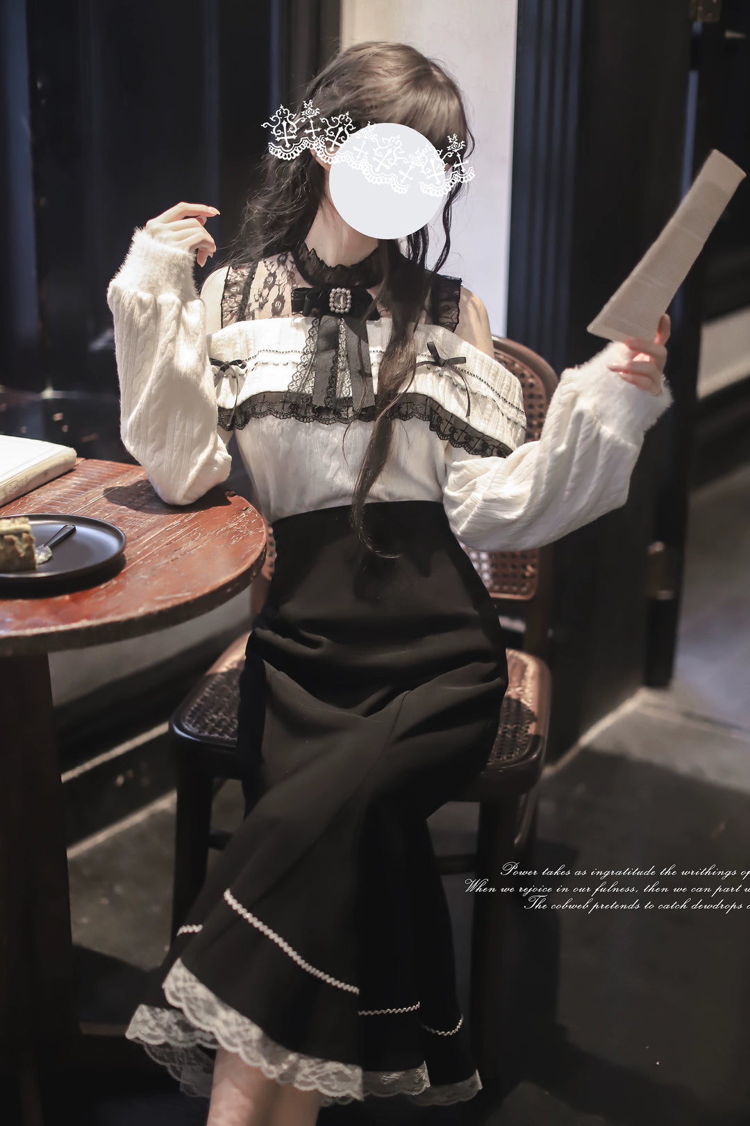 Seiso Kei Open Shoulder Outfit, Mermaid Skirt (L M S XL) 43884:789610