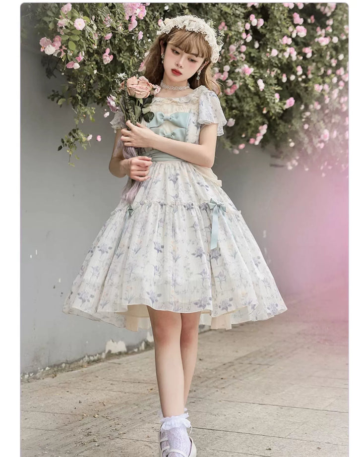 Classic Lolita Dress Letters And Poems Summer Flower Wall Series 37252:561866