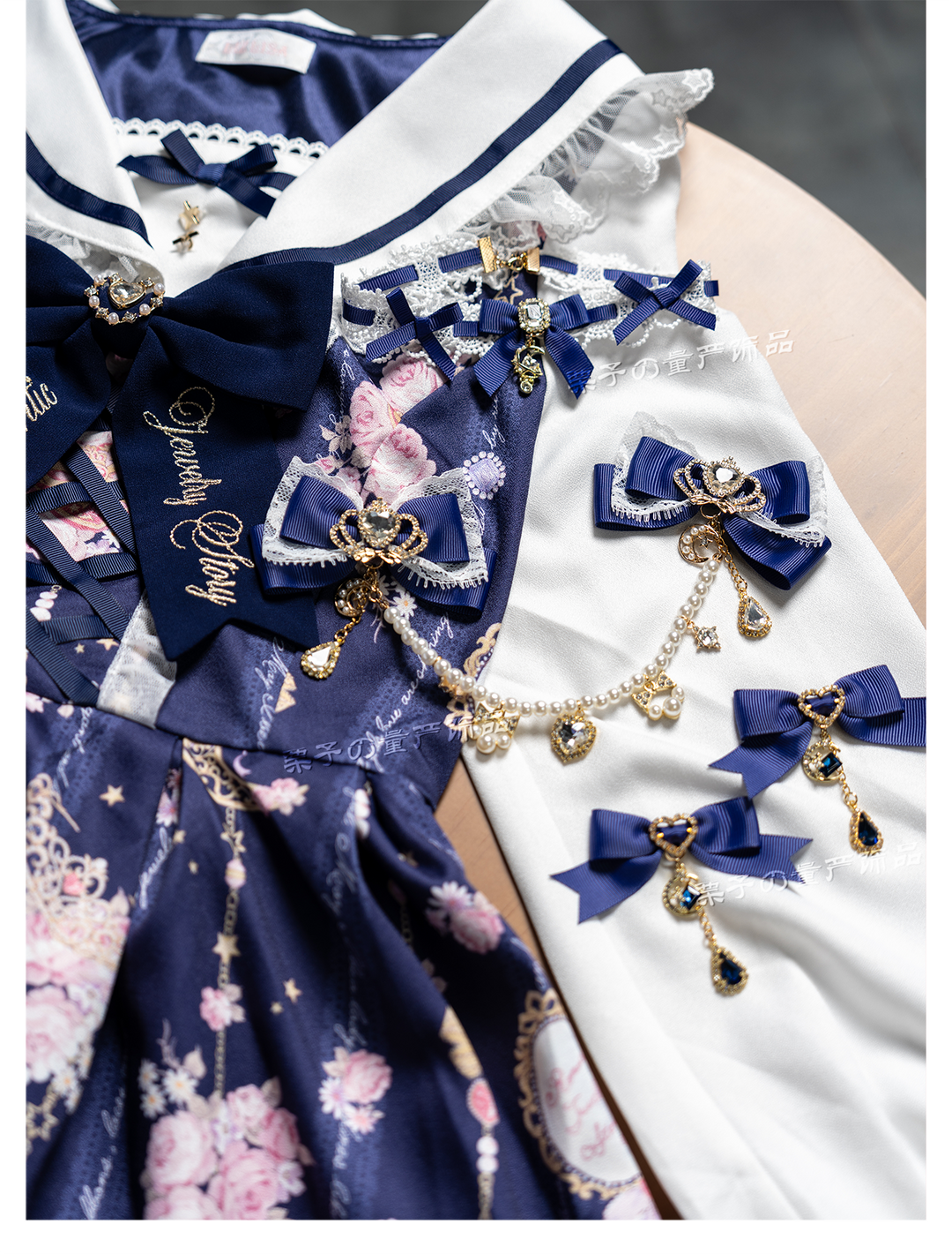 Ryousangata Ribbon Choker, Star Moon Pendant 44195:802777