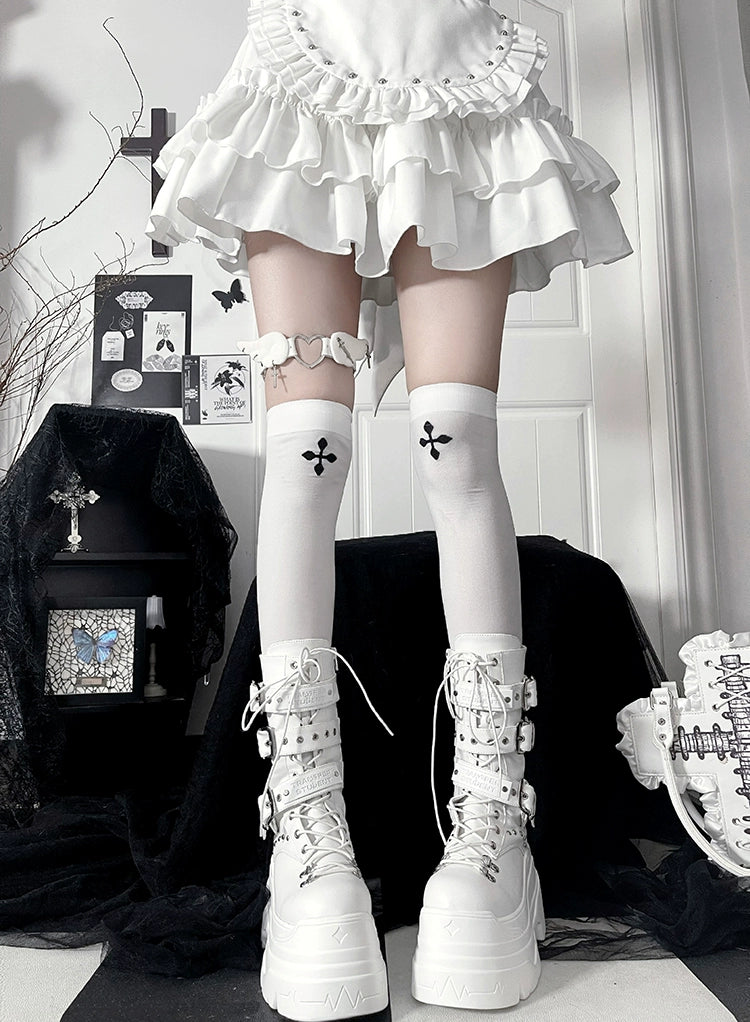 Sub-culture Mid-calf Length Boots, Platform Sole 44065:795647