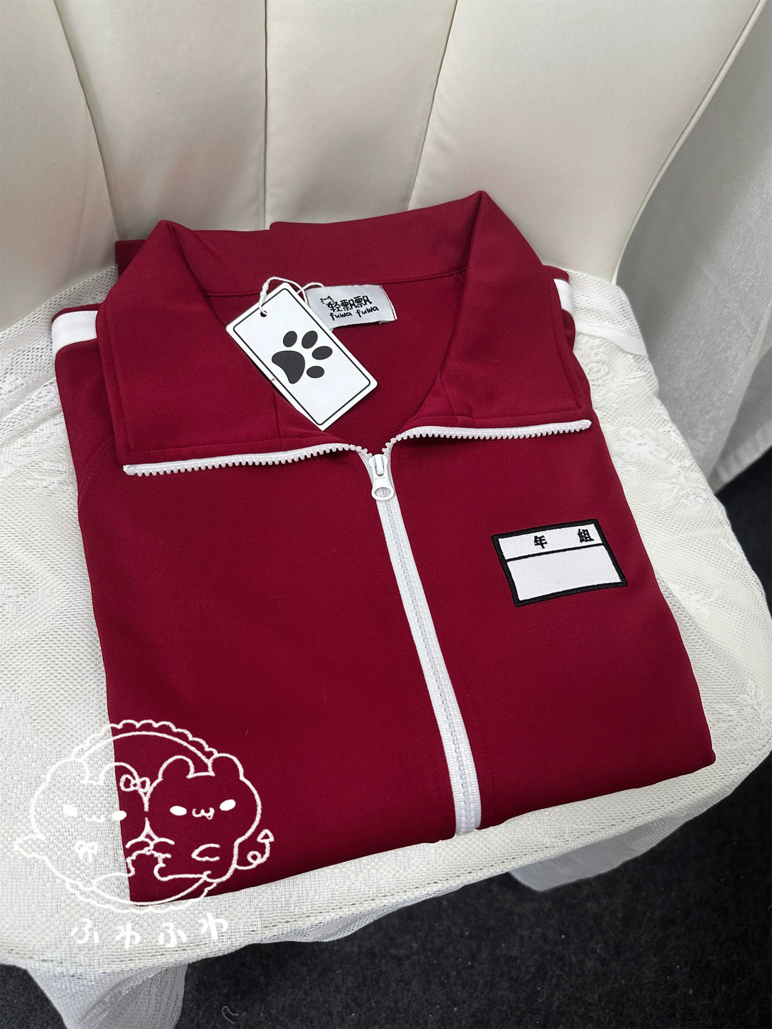 Red and White Jersey Jacket, Comfy Stretch Shorts 44854:824423
