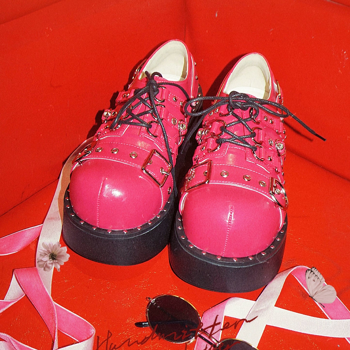 Punk Platform Shoes Gothic Buckle Leather Shoes (34 35 36 37 38 39 40) 35520:495166