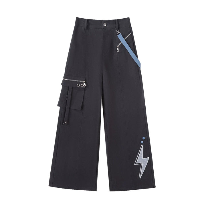 Techwear Cargo Pants & Jacket Set, Volt Cat Print (Pants / L M S XL) 45822:863868