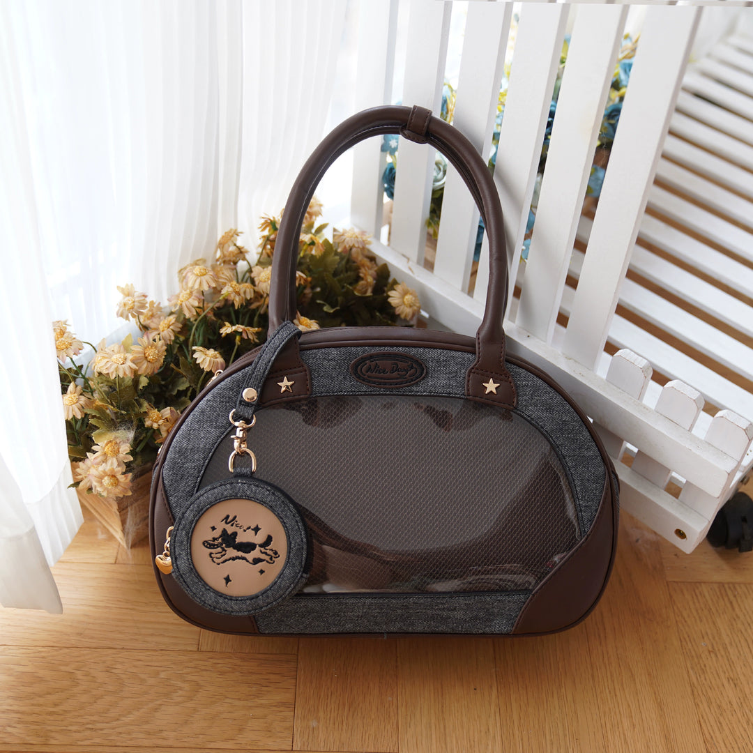 Adorable Itabag Dog Frisbee Crossbody Bag Embroidered Bag 38892:642308