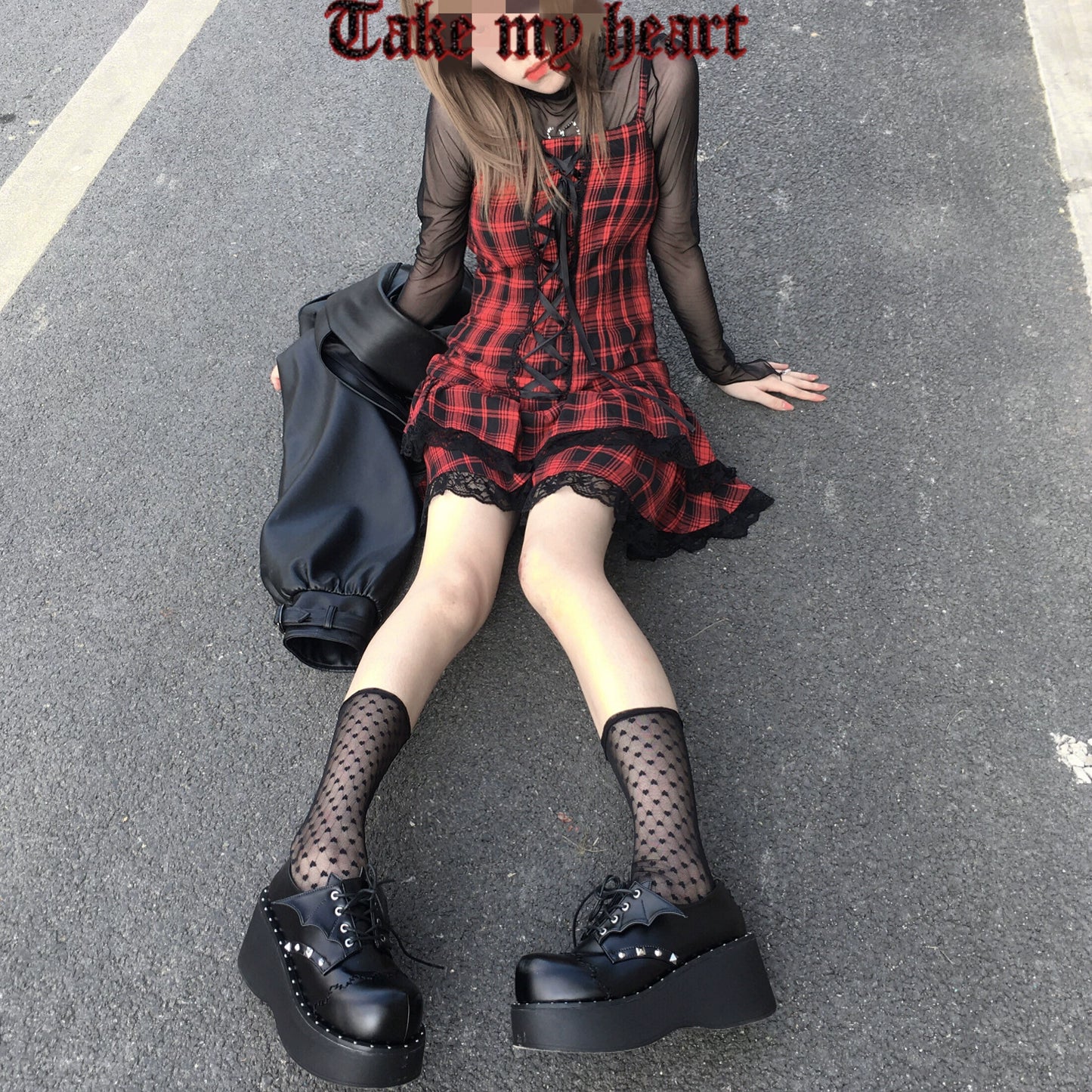 Jirai Kei Platform Shoes Thick Sole PU Lolita Shoes 35518:493824