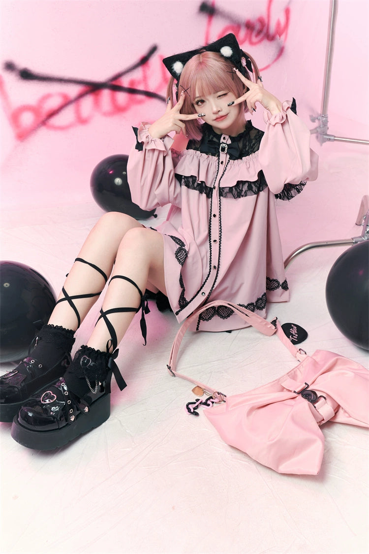 Jirai Kei Ryousangata Blouse+Shorts Set – Honey Wardrobe