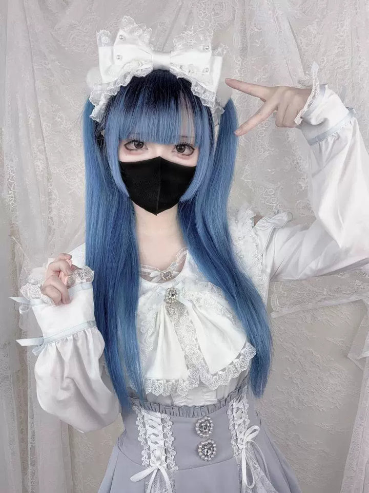 Jirai Kei Bunny Ear Blouse, Ruffles and Lace (L M S XL) 43937:791913