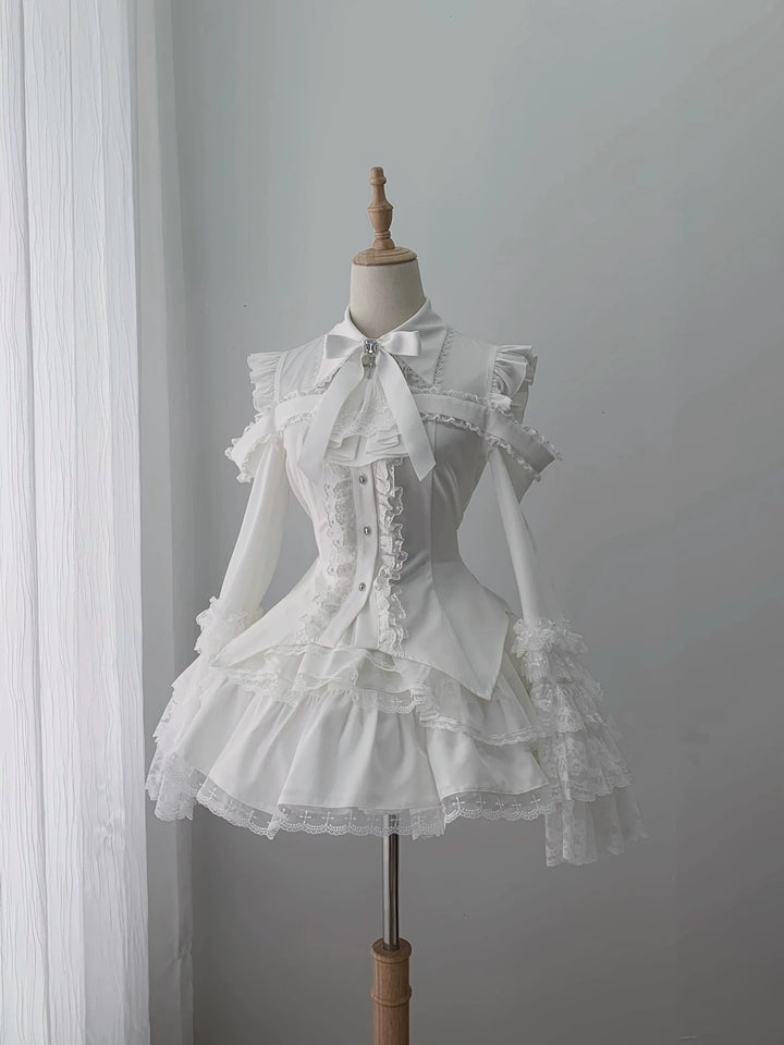 Subculture Hime Sleeve Blouse, Lace Skirt Set (L M S) 45625:858359