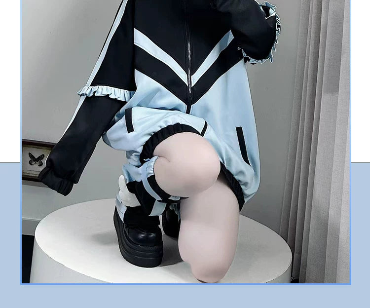 Tenshi Kaiwai Color Block Jacket & Leg Warmers 45463:856060