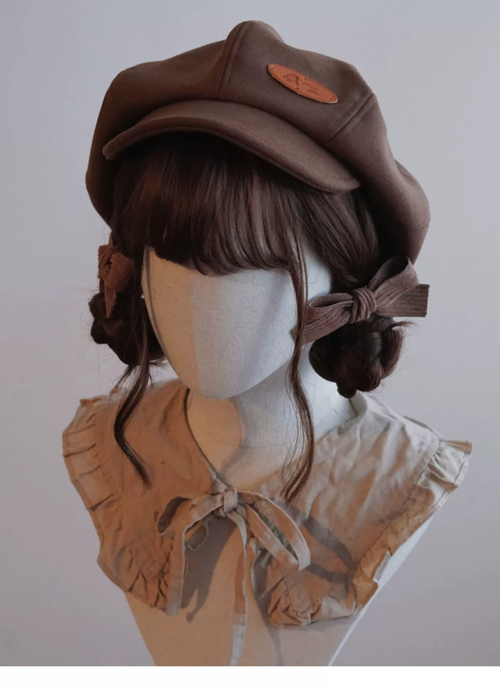 Handmade Beret Autumn-Winter Cloud Beret Duckbill Cap Multicolor 28948:332630 28948:332630