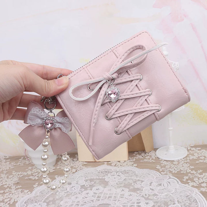Ryousangata Wallet, Pearl Chain Bow Pendant 45070:839050