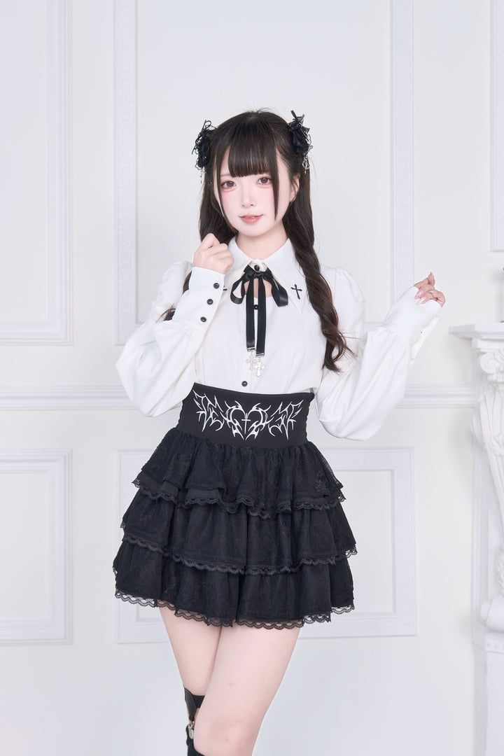 Jirai Kei Skirt Outfit, Cross Embriodery 43942:790064