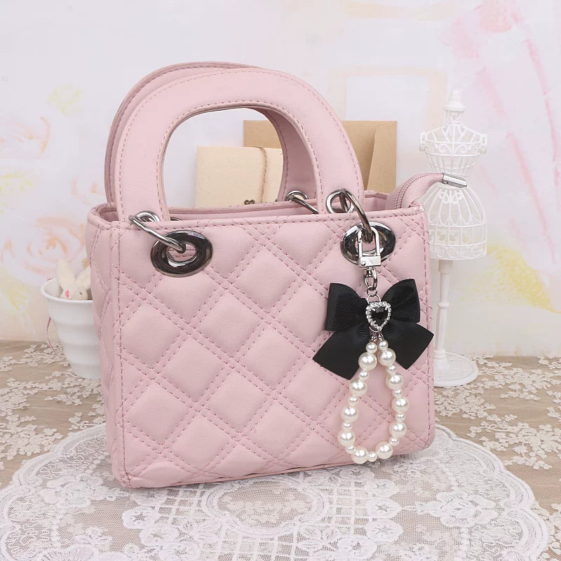 Ryousangata Wallet, Pearl Chain Bow Pendant 45070:839002
