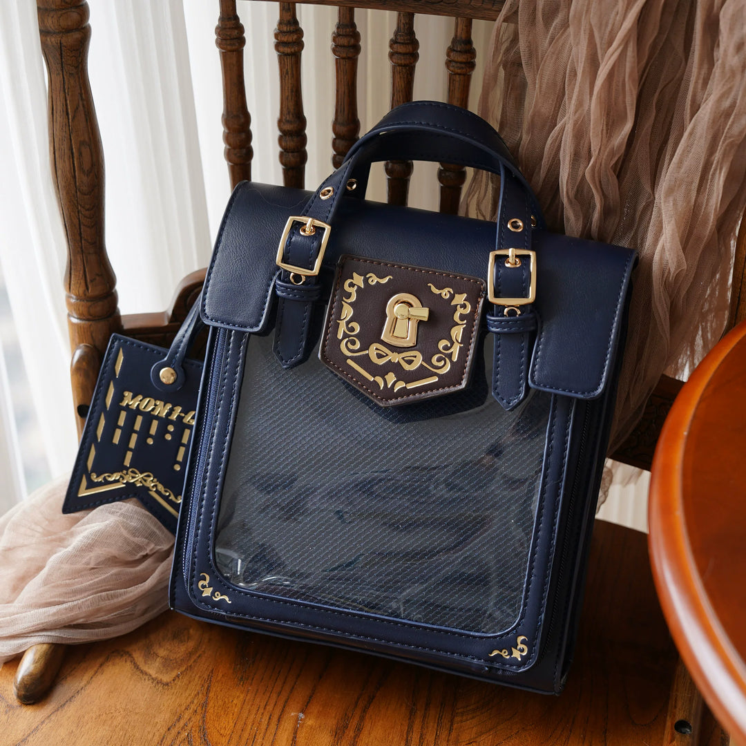 Vintage Embroidered Ita Bag, Clear Display Window 45415:846832