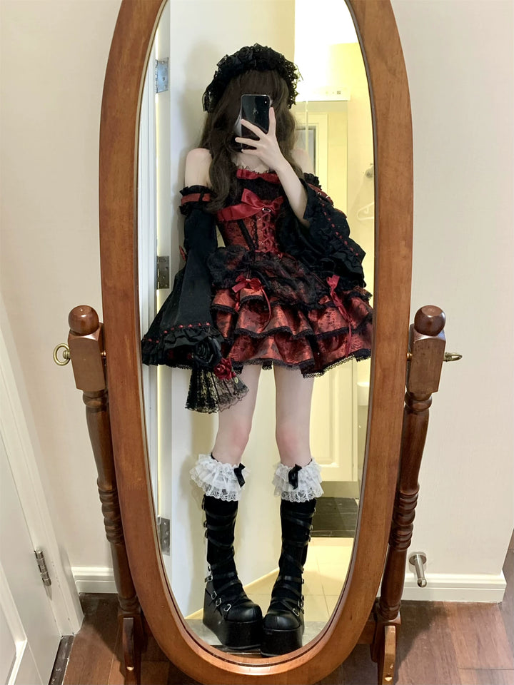 Ballet Lolita Dress Subculture Sweet Spicy Lolita Dress 35312:493022 35312:493022