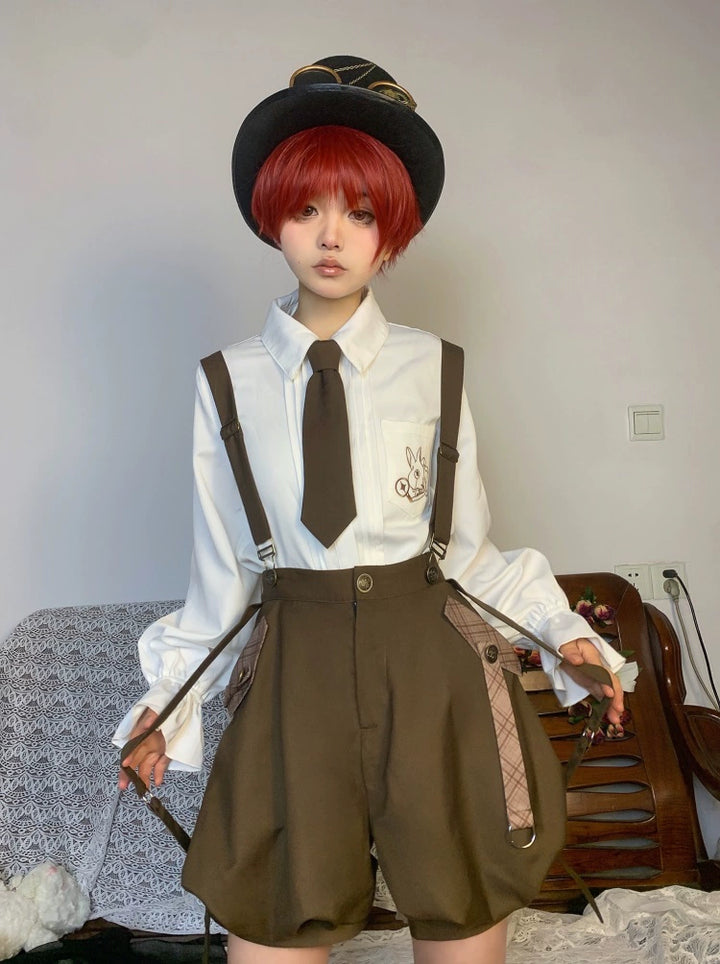 Vintage Ouji Lolita Outfit, Detective-Inspired (L M S) 42714:782966