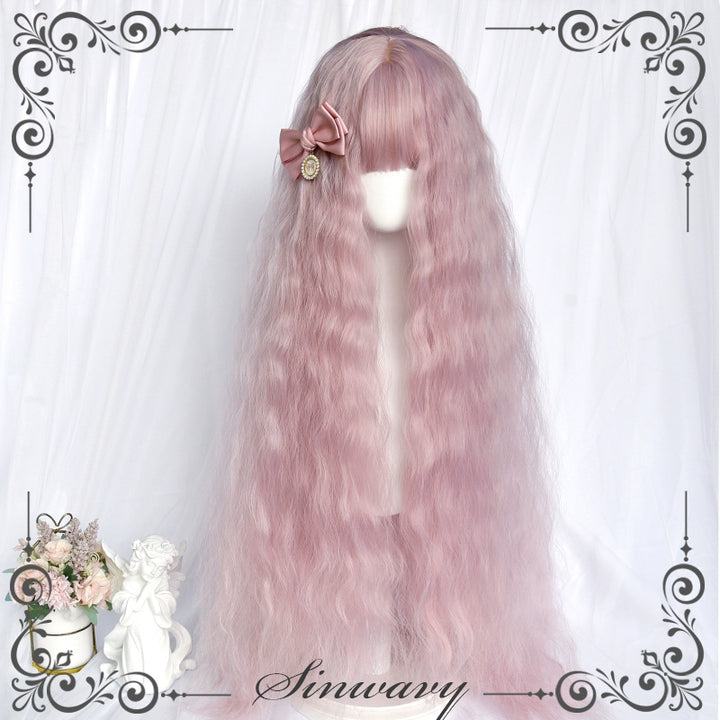 Lolita Wig Extra Long Curly Wig 100CM Multi-color (Pink) 39342:627604