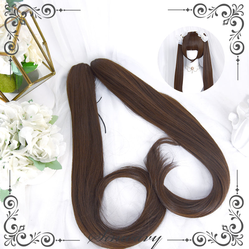 Kawaii Detachable Ponytail Wavy Wigs 3 Colors 21878:315312 21878:315312