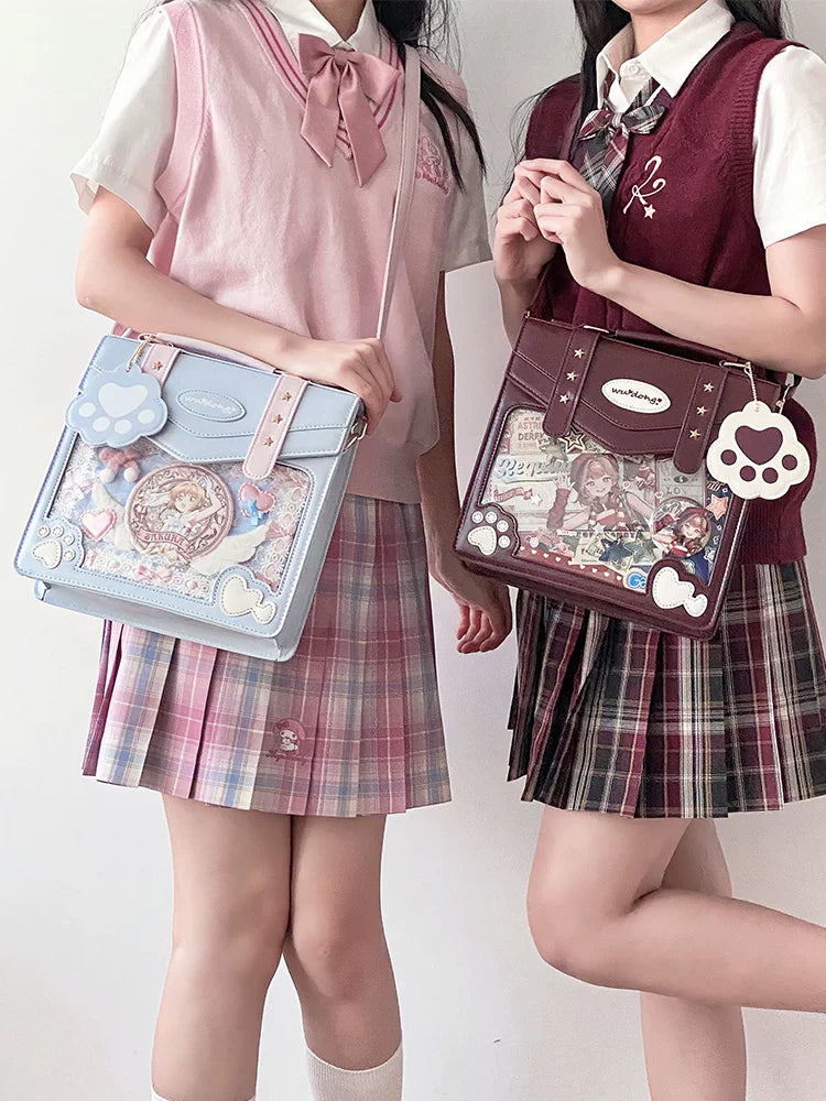 Cat Paw Ita Bag, Backpack with Clear Window 45421:848418