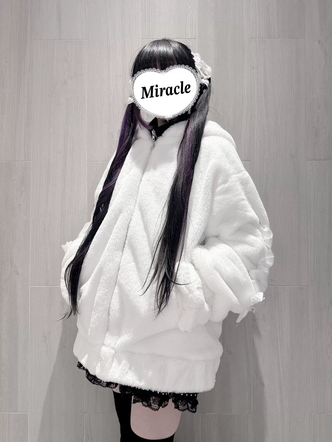 Ryousangata Style Winter Coat, Bear Ear Hood 44414:807530