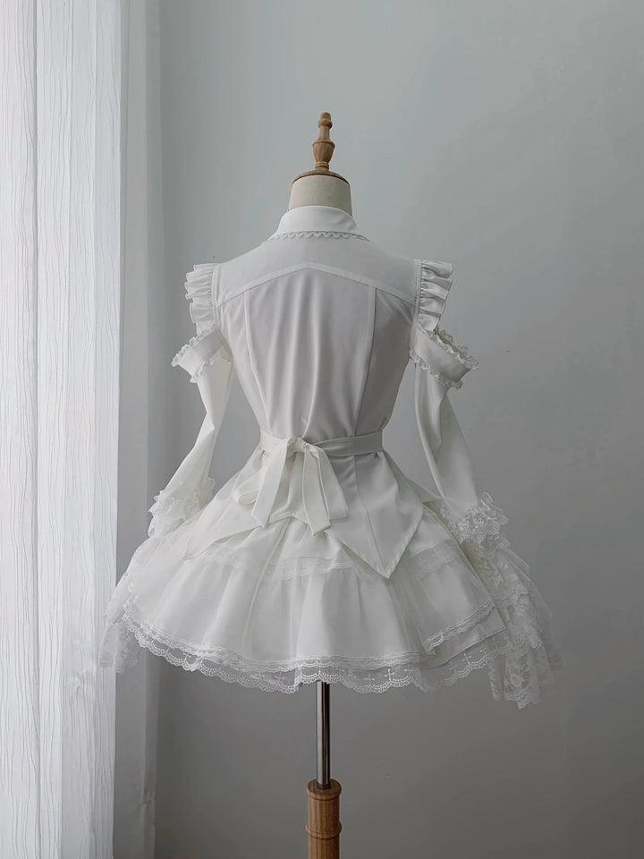 Subculture Hime Sleeve Blouse, Lace Skirt Set 45625:858408