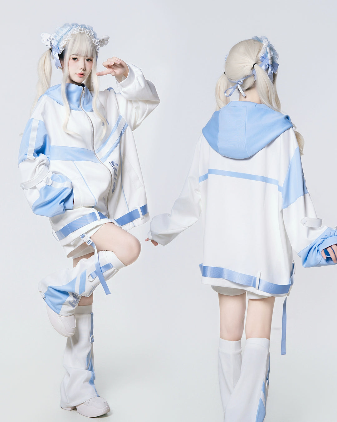 Plus Size Tenshi Kaiwai Outfit, Jacket and Shorts 44120:796939