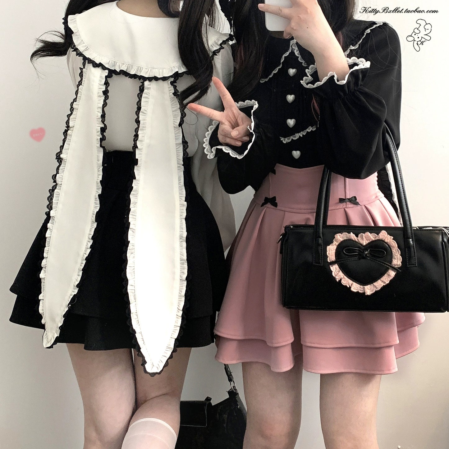 Jirai Kei Skirt Double Layer Puff Skirt with Bow 36770:534718