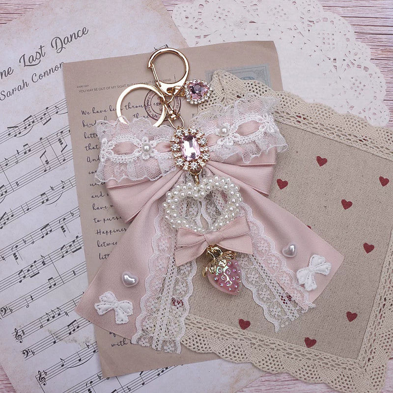 Jirai Kei Key Chain & Bag Charm, Rhinestone Decoration 45074:837225