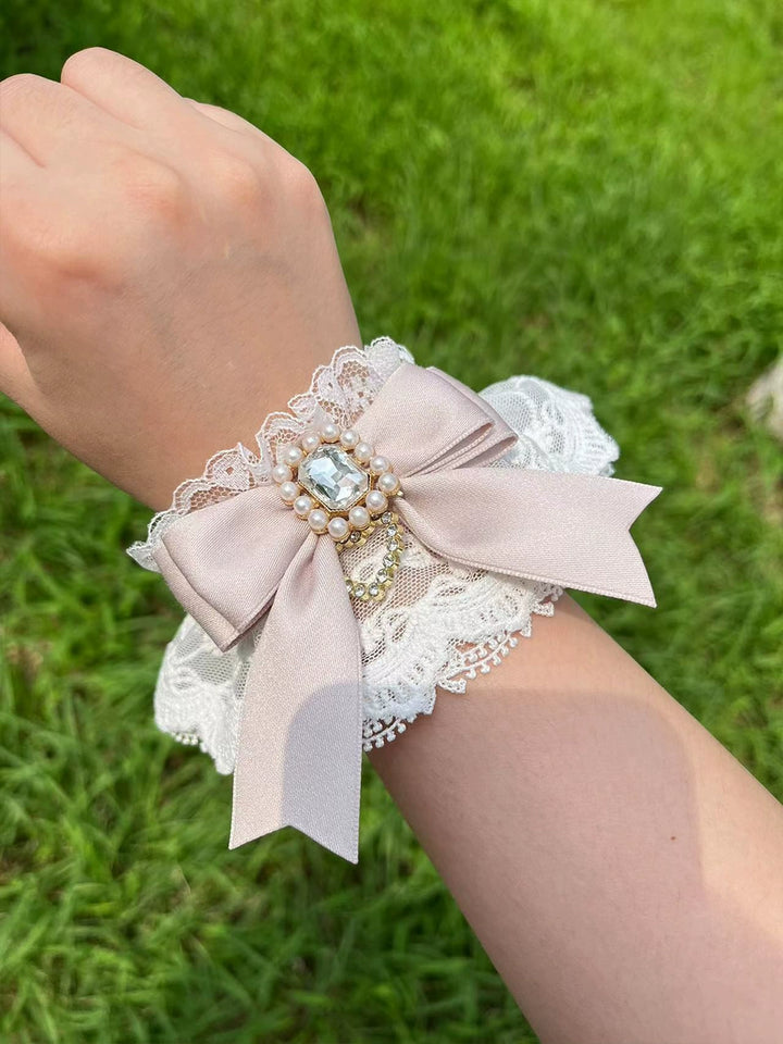 Jirai Kei 3-Layer Lace Bow Lolita J-Fashion Bracelet 21566:311250