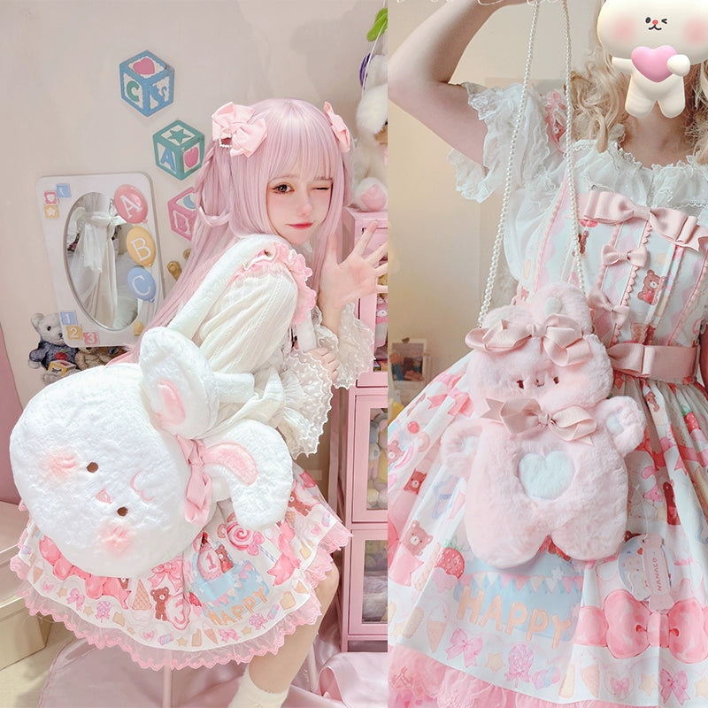 Lolita Plush Bag White Bunny Bag 32408:386006 32408:386006