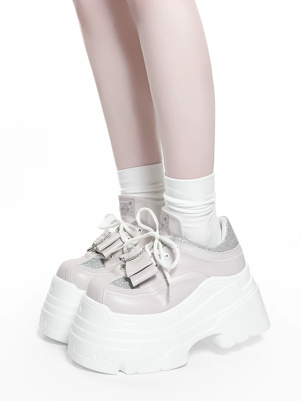 Jirai Kei Platform Shoes, Glitter Upper 45422:847873