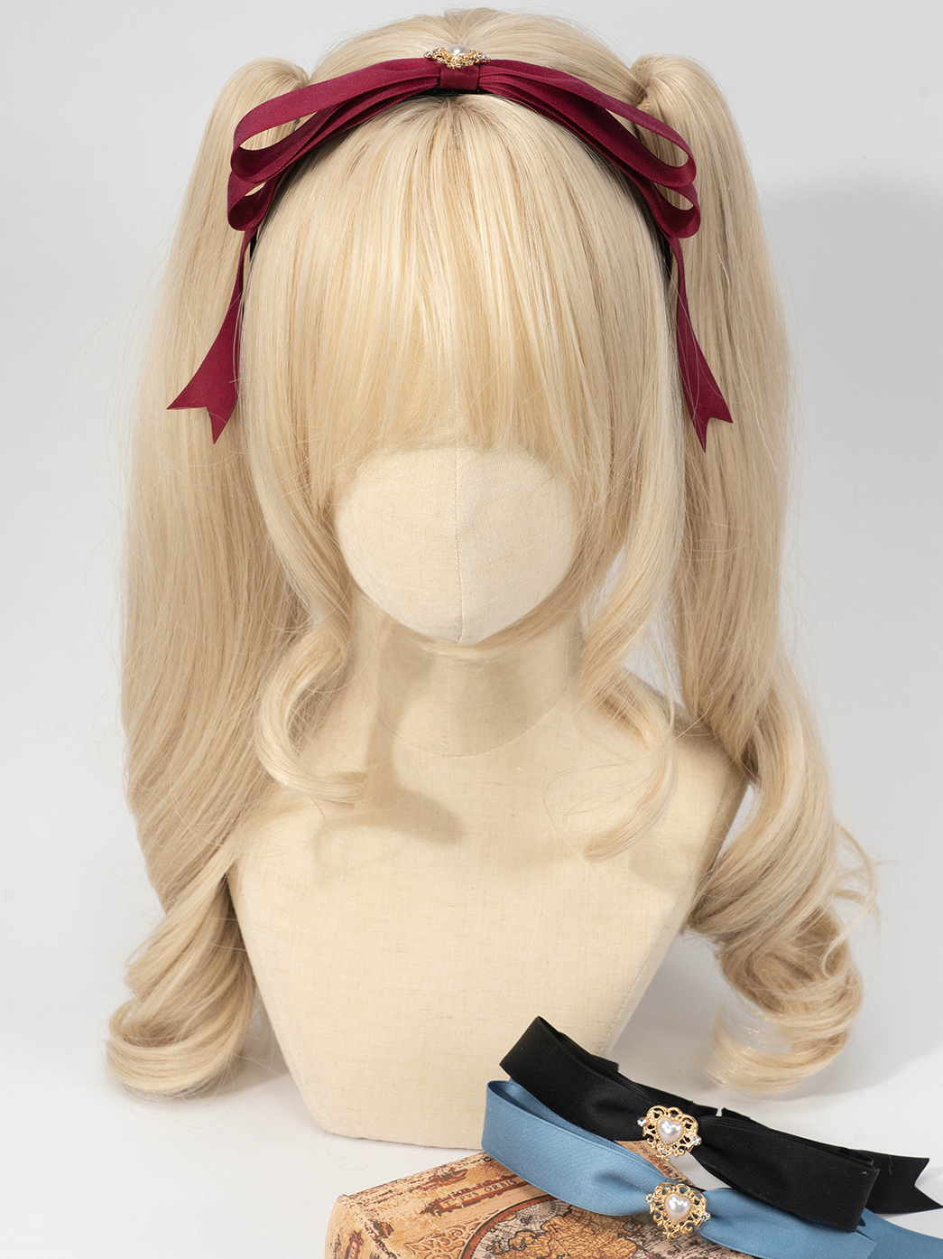 Lolita Headdress Jirai Kei Hairband Bow Headband Multi-color 35292:487796 35292:487796