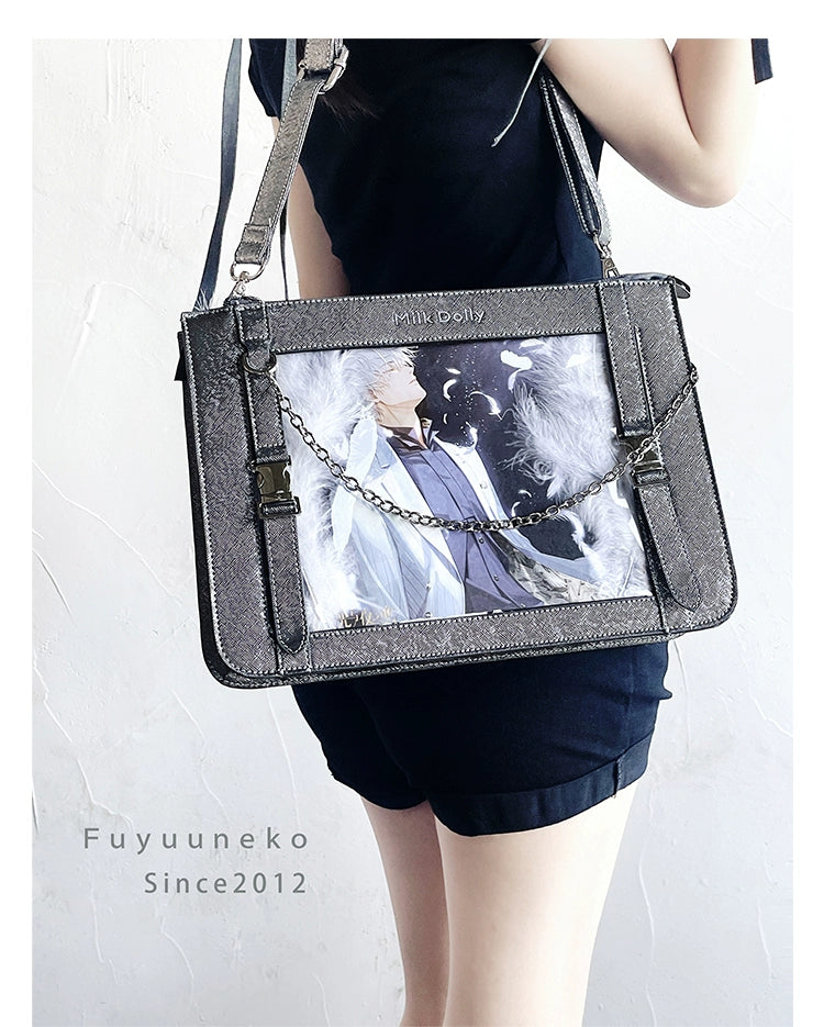 Square Crossbody Itabag, Detachable Chain 43234:779475