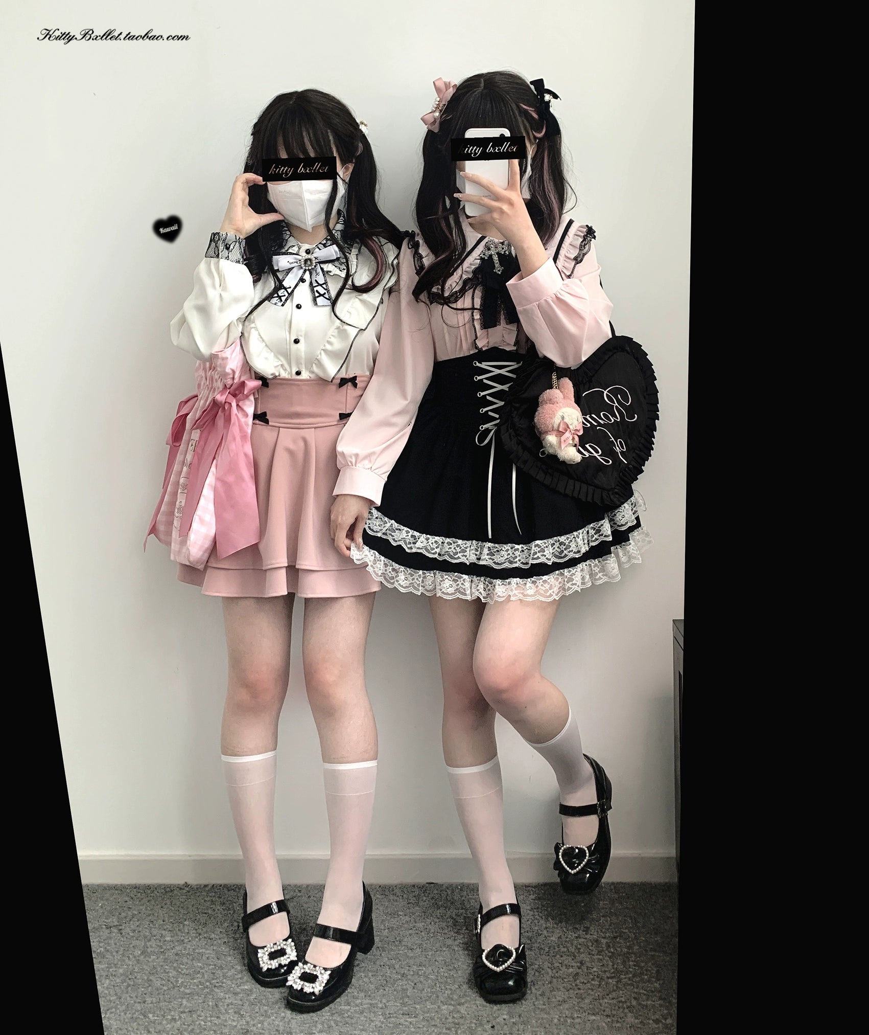 Jirai Kei Skirt Double Layer Puff Skirt with Bow 36770:534704
