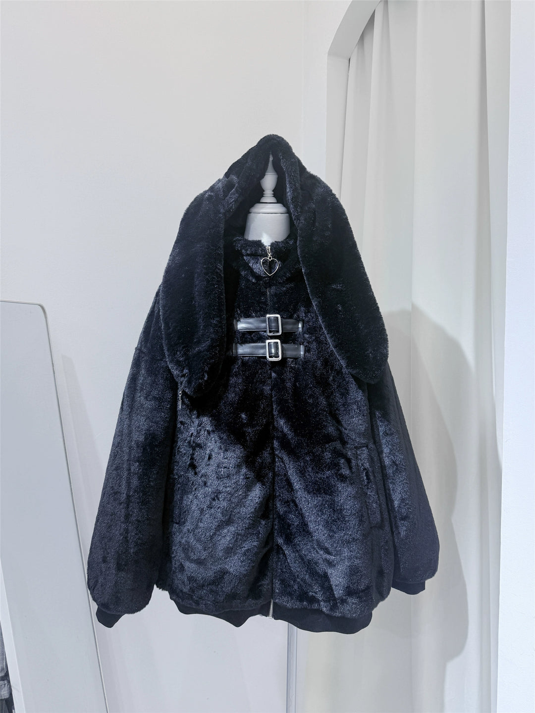 Winter Tenshi Kaiwai Coat, Bunny Ear Hood (Black) 44151:802116