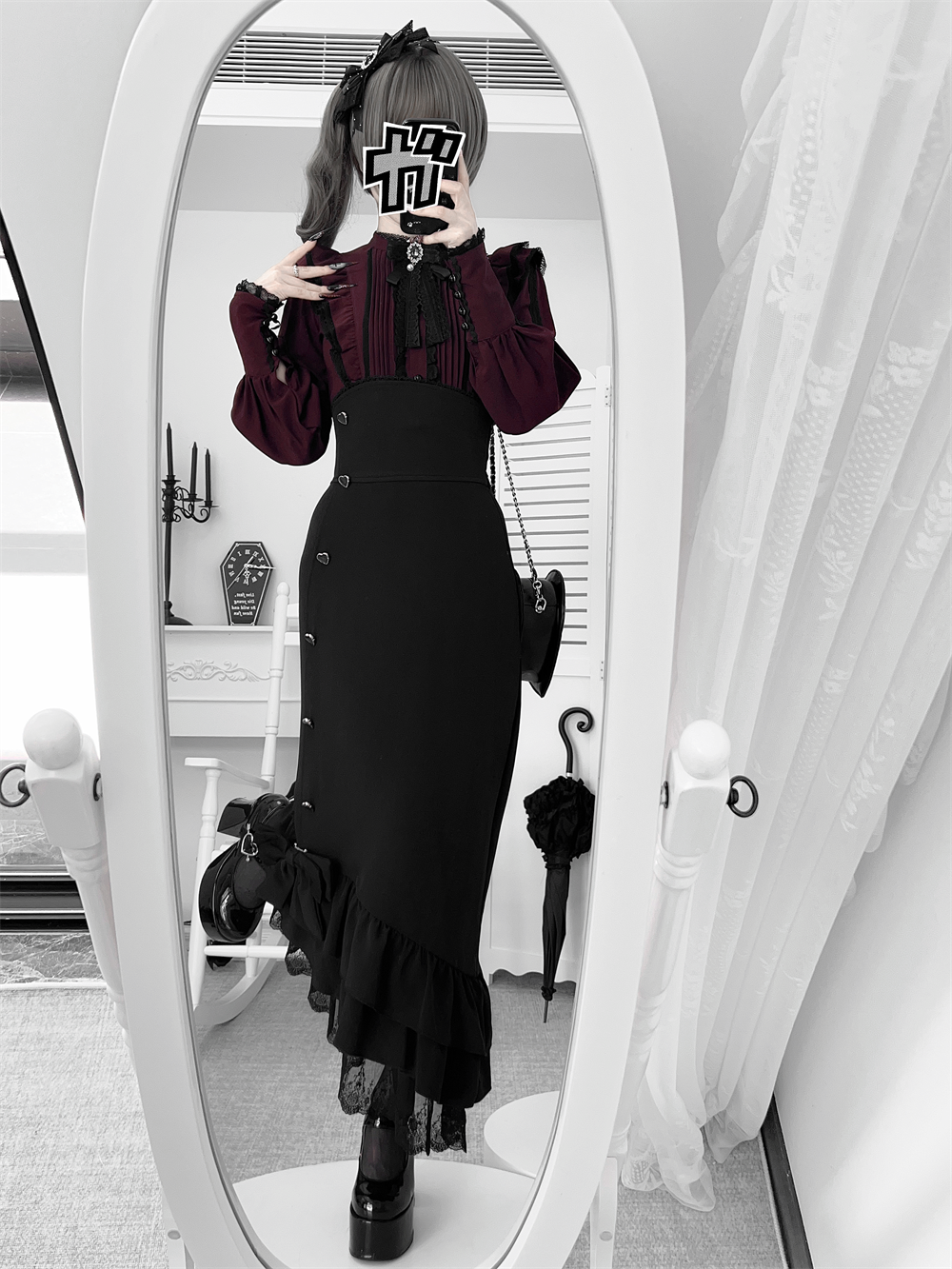 Jirai Kei Ankle-length Mermaid Skirt, Workwear (2XL L M S XL) 43985:791696