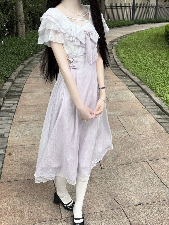 Summer Seiso Kei Dress, Cross Strap Neckline 44975:831982